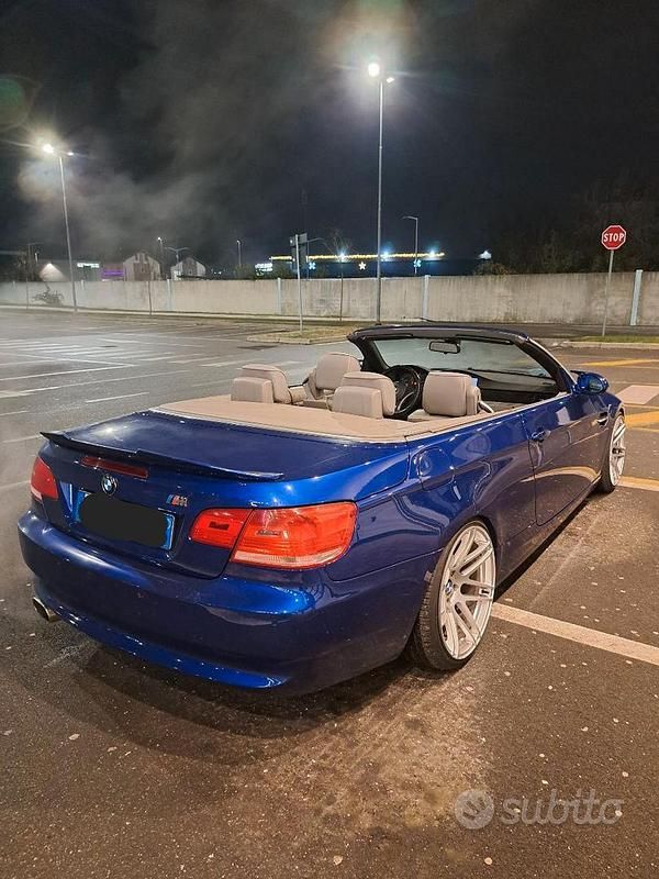 Usata BMW 320 Cabriolet Efficient Dynamics 170 CV (125 kW) 2007 Blu Cabrio