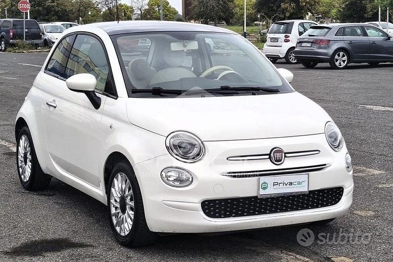Usata Fiat 500 Lounge 69 CV (50 kW) 2019 Bianco Utilitaria