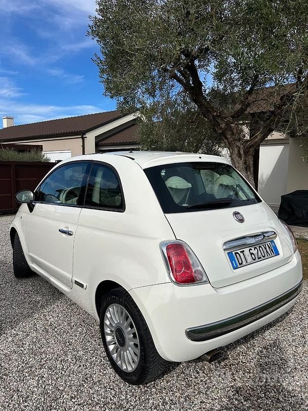 Usata Fiat 500 Lounge 69 CV (50 kW) 2009 Bianco Cabrio