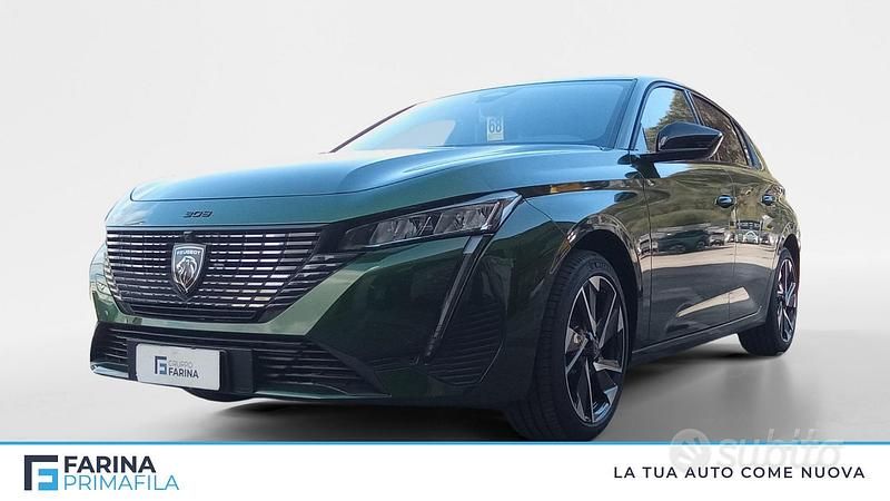 Nuova Peugeot 308 Allure 136 CV (100 kW) 2025 Verde Berlina