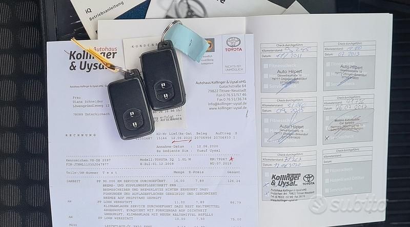 Usata Toyota iQ 68 CV (50 kW) 2009 Grigio Utilitaria