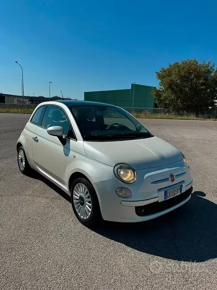 Usata Fiat 500 100 CV (73 kW) 2008 Bianco Berlina