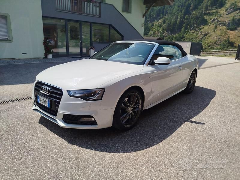 Usata Audi A5 Cabriolet S-Line 2015 Bianco Cabrio