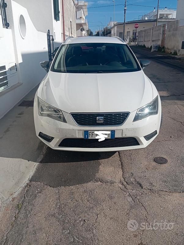 Usata Seat Leon 110 CV (80 kW) 2016 Bianco Berlina