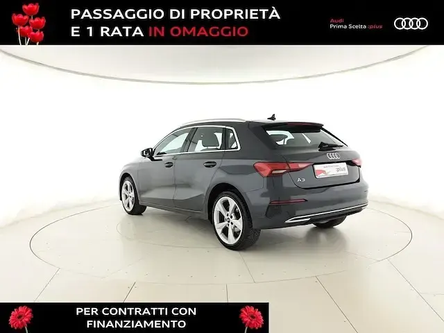 Usata Audi A3 Advanced Plus 116 CV (85 kW) 2022 Grigio manhattan metallizzato Berlina