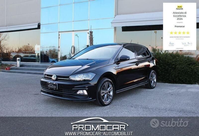 Nero Usata 2021 VW Polo R-line Tre volumi | 16.100 € (Buon prezzo) - Immagine 1/4