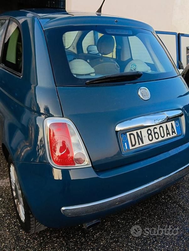 Usata Fiat 500 69 CV (50 kW) 2008 Blu Utilitaria