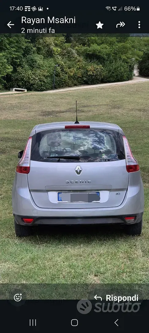 Usata Renault Scénic III 110 CV (80 kW) 2010 Grigio Monovolume