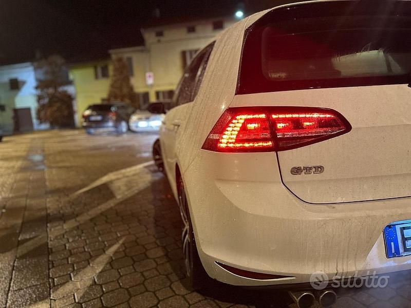 Usata VW Golf VII GTD 184 CV (135 kW) 2013 Bianco Berlina