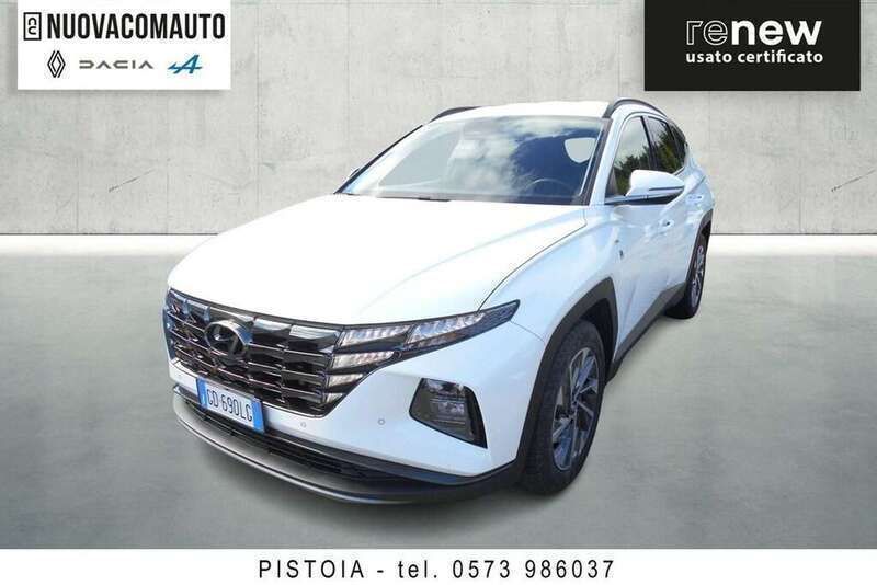 Bianco Usata 2021 Hyundai Tucson SUV | 21.500 € (Buon prezzo) - Immagine 1/4