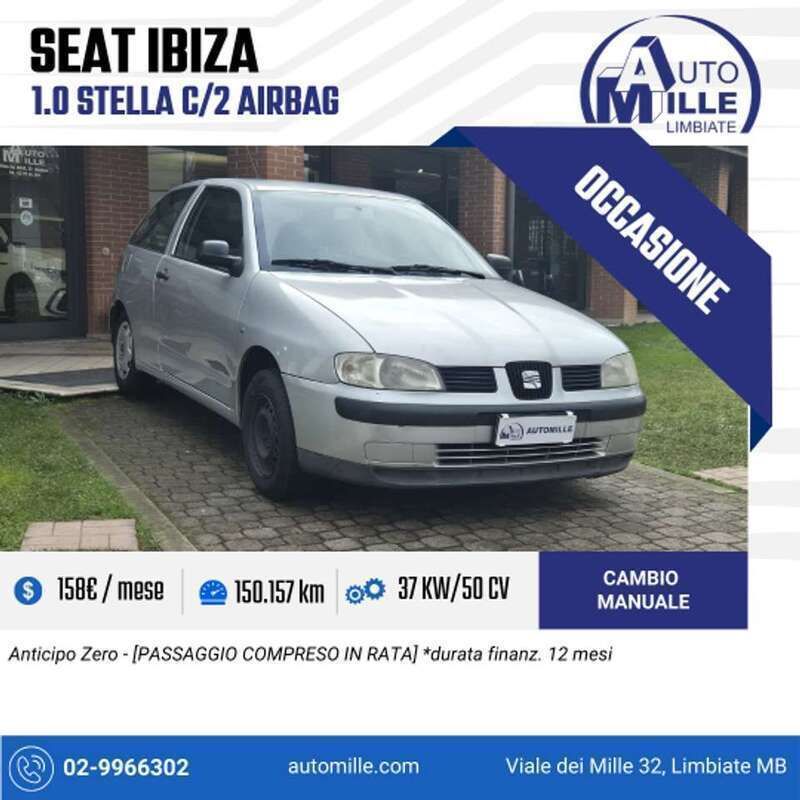 Argento Usata 2001 Seat Ibiza Stella Due volumi | 1200 € - Immagine 1/4