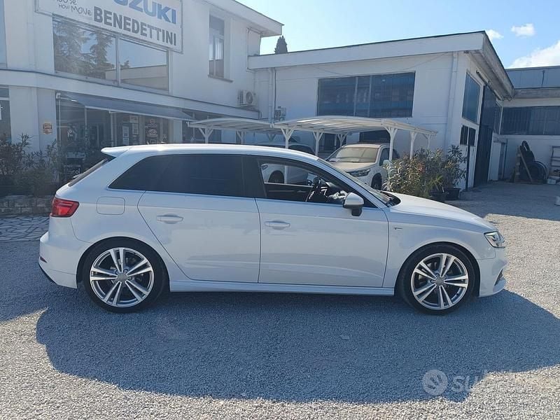 Usata Audi A3 S-Line 115 CV (84 kW) 2019 Bianco Berlina