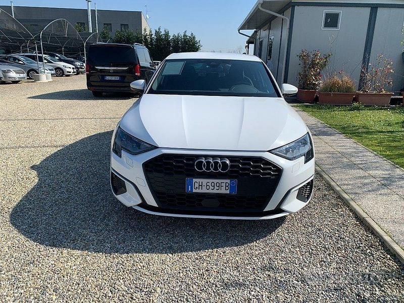Usata Audi A3 Advanced 150 CV (110 kW) 2021 Bianco Berlina