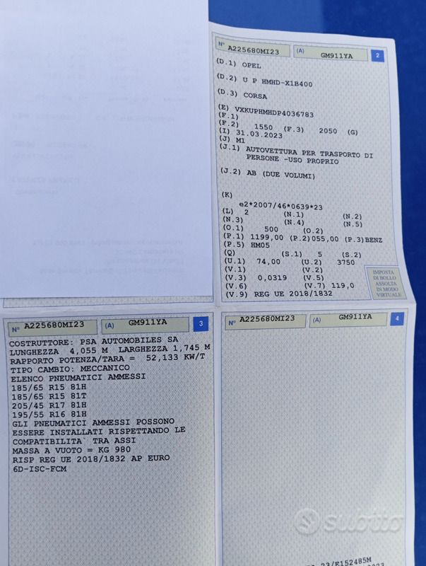 Usata Opel Corsa 75 CV (55 kW) 2023 Berlina