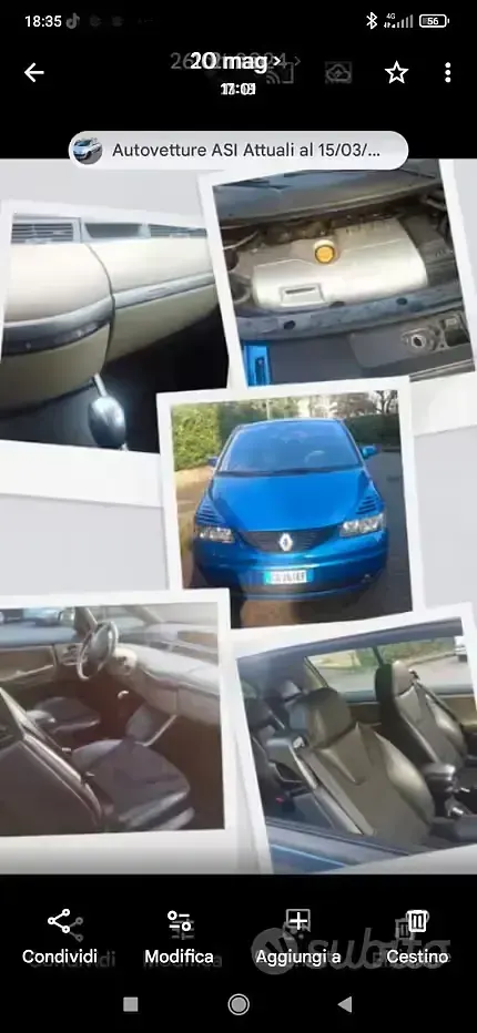 Usata Renault Avantime 163 CV (119 kW) 2002 Blu Monovolume