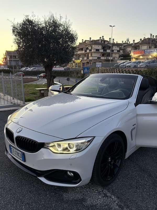 Usata BMW 420 Sport Line 190 CV (139 kW) 2015 Bianco Cabrio