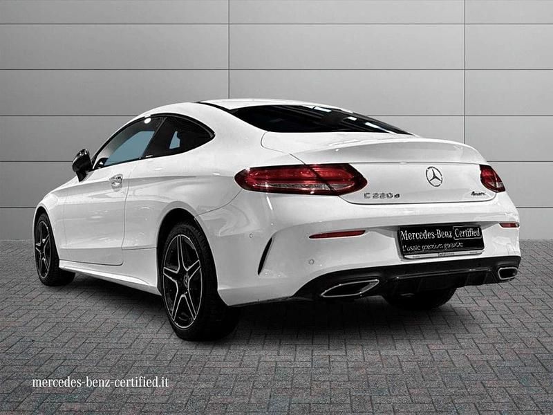 Usata Mercedes C220 Premium Plus 194 CV (142 kW) 2019 Bianco Coupé