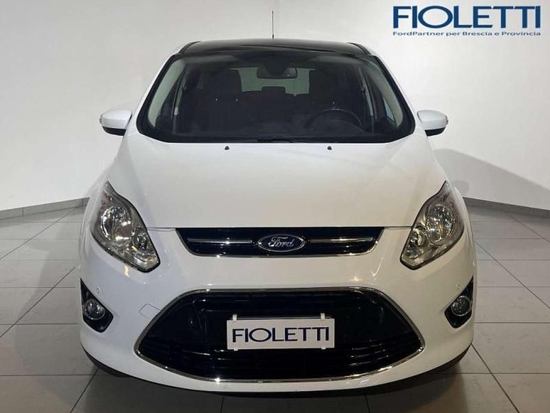 Usata Ford C-MAX Titanium 116 CV (85 kW) 2014 Bianco Monovolume