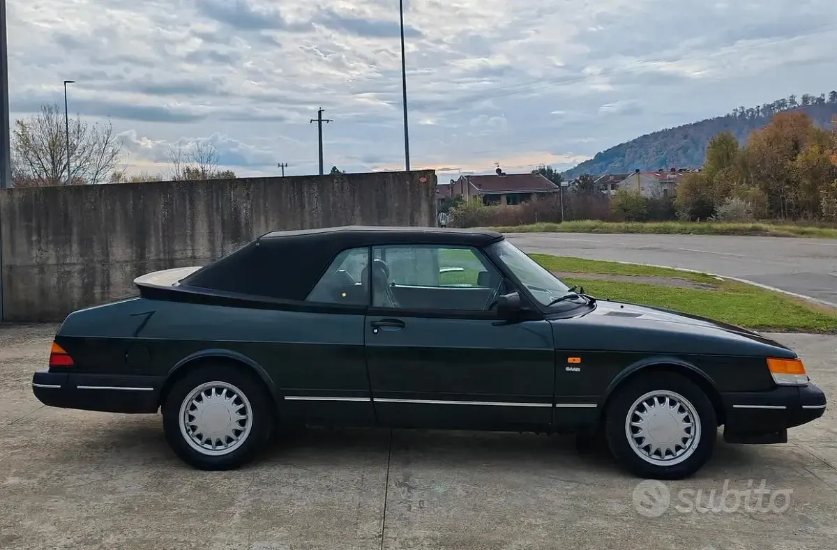 Usata Saab 900 Cabriolet 141 CV (103 kW) 1992 Verde Cabrio