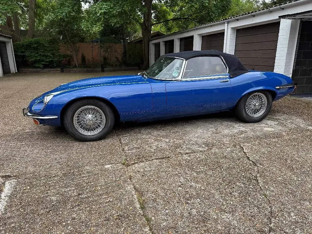 Usata Jaguar E-Type 276 CV (202 kW) 1973 Blu Cabrio