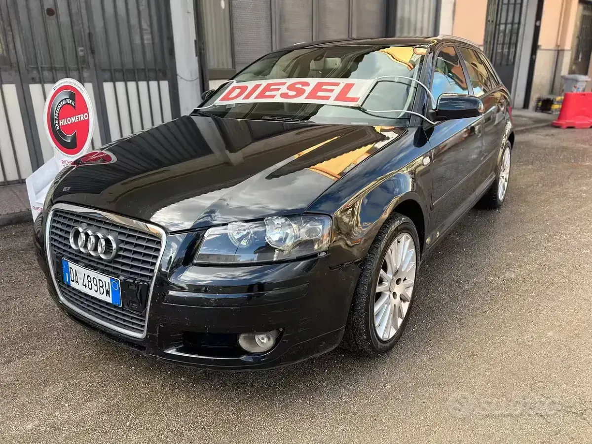 Usata Audi A3 140 CV (102 kW) 2007 Nero Utilitaria