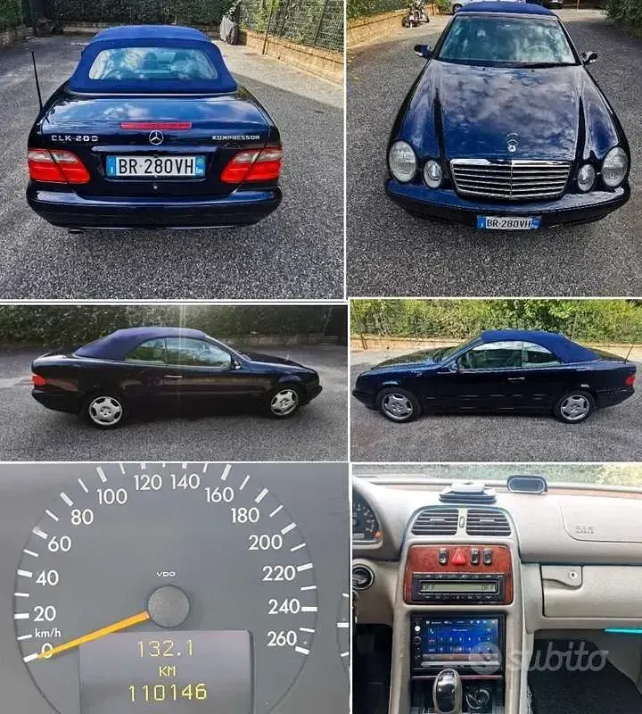 Usata Mercedes CLK200 Elegance 163 CV (119 kW) 2003 Cabrio