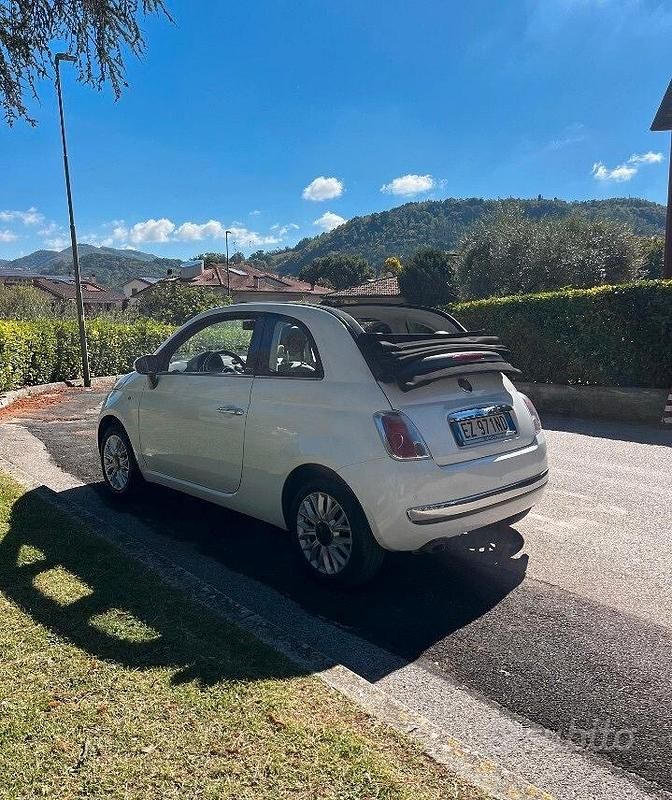 Usata Fiat 500C 69 CV (50 kW) 2015 Bianco Cabrio