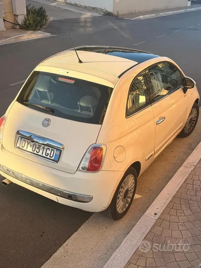 Usata Fiat 500 69 CV (50 kW) 2009 Bianco Cabrio