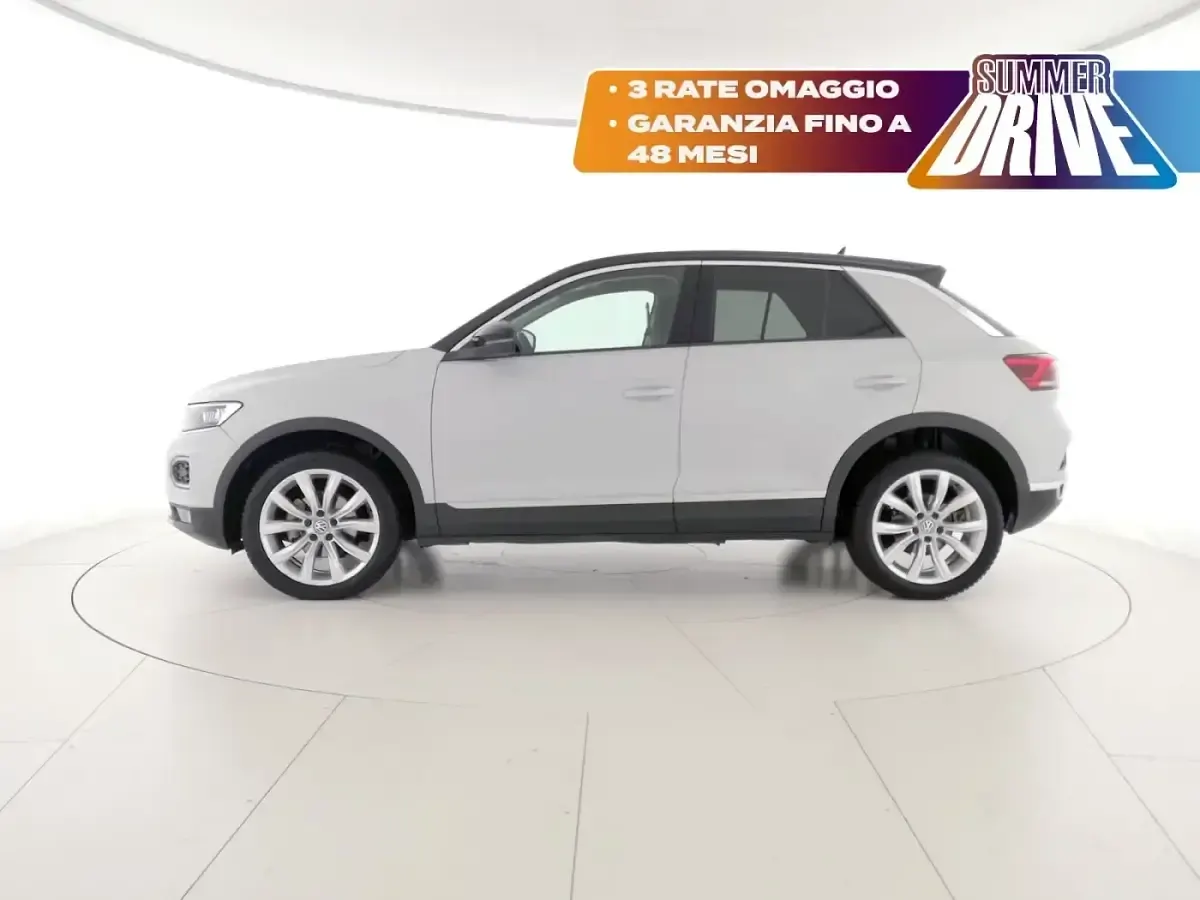 Usata VW T-Roc Advance 150 CV (110 kW) 2020 White silver metallizzato nero SUV