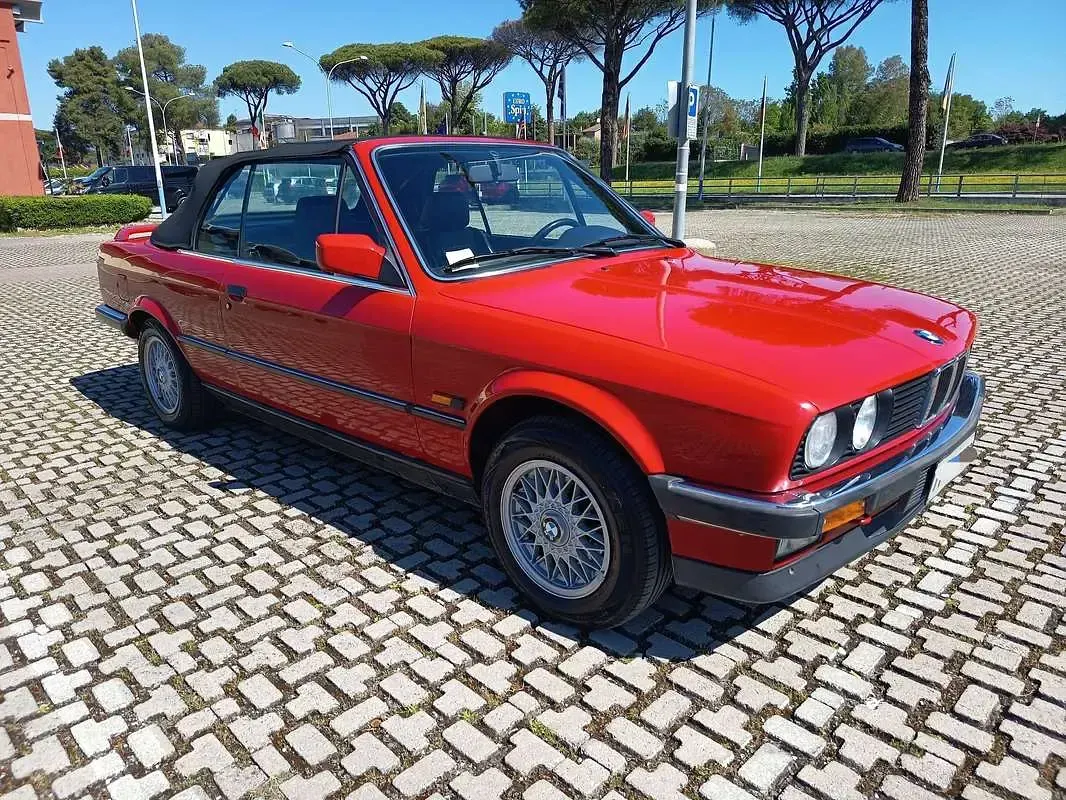 Usata BMW 320 Cabriolet 129 CV (94 kW) 1990 Rosso Cabrio
