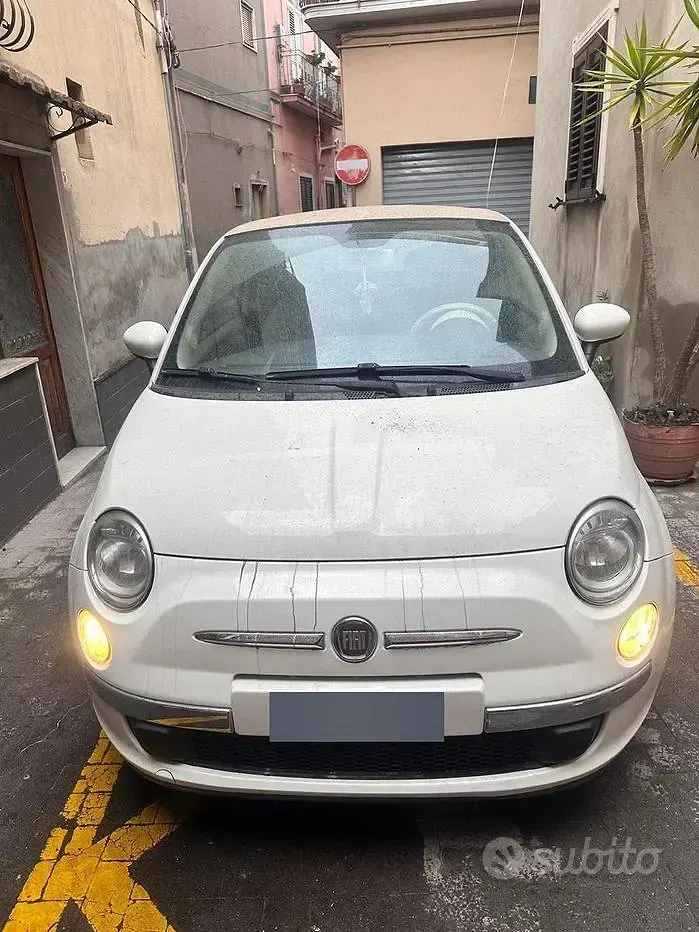 Usata Fiat 500 75 CV (55 kW) 2018 Bianco Cabrio