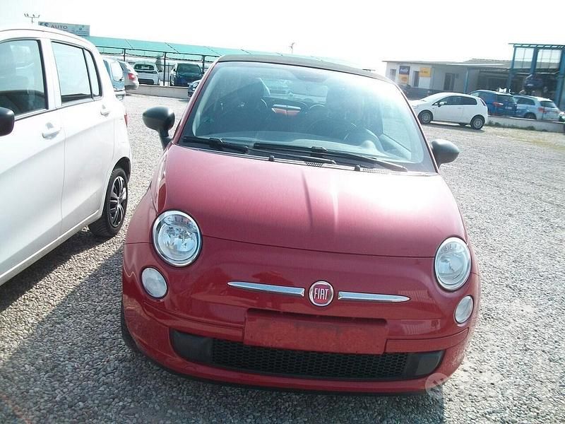 Usata Fiat 500C Rock 69 CV (50 kW) 2009 Rosso Cabrio