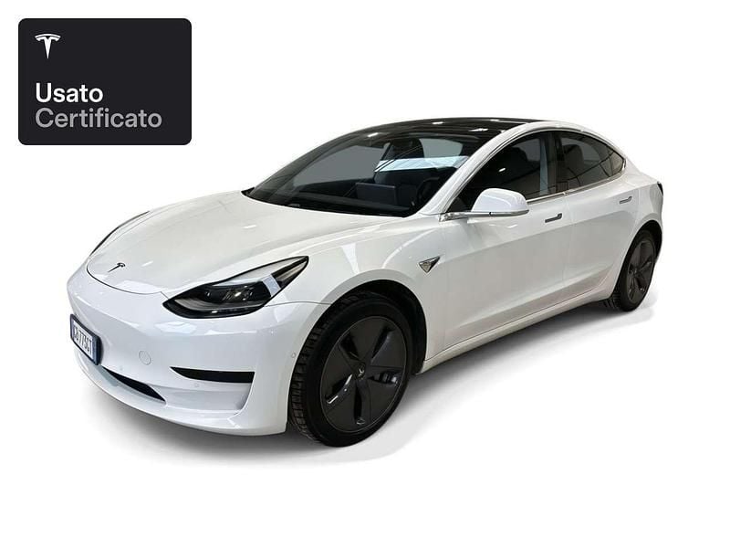 Pearl white multicoat Usata 2020 Tesla Model 3 RWD Berlina | 24.400 € (Buon prezzo) - Immagine 1/4