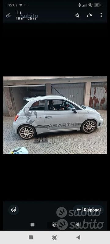 Usata Fiat 500 Abarth 2012 Grigio Berlina