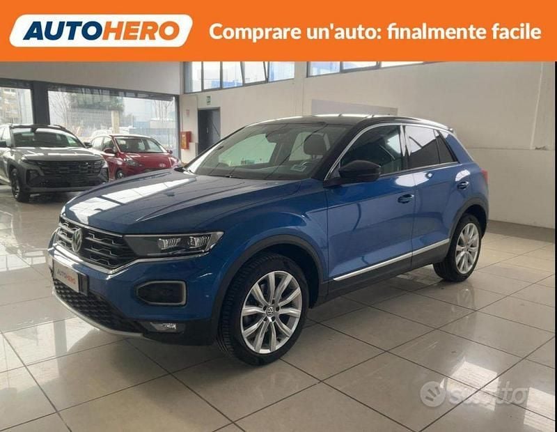 Usata VW T-Roc Advance 150 CV (110 kW) 2020 Blu SUV