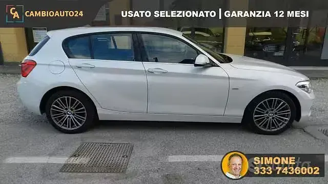 Usata BMW 116 Sport Line 116 CV (85 kW) 2018 Bianco Utilitaria