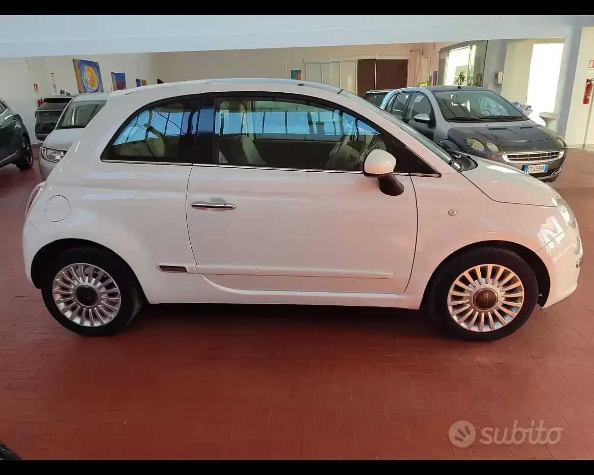 Usata Fiat 500 Lounge 69 CV (50 kW) 2010 Bianco Berlina