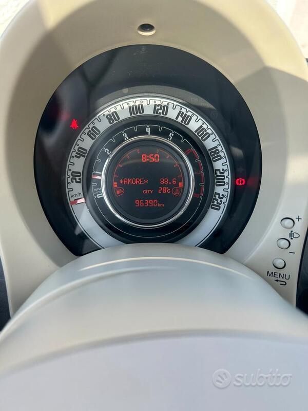 Usata Fiat 500 Lounge 69 CV (50 kW) 2014 Grigio Berlina