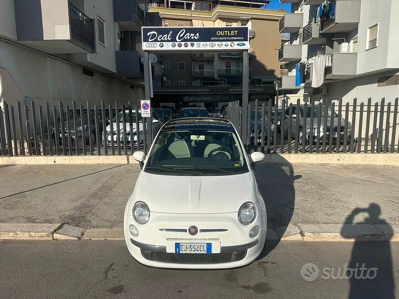 Usata Fiat 500 95 CV (69 kW) 2011 Bianco Berlina