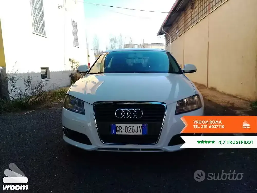 Usata Audi A3 Ambition 160 CV (117 kW) 2010 Bianco Utilitaria