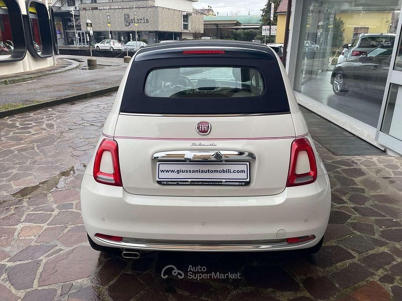 Usata Fiat 500C Dolcevita 69 CV (50 kW) 2020 Bianco gelato Cabrio