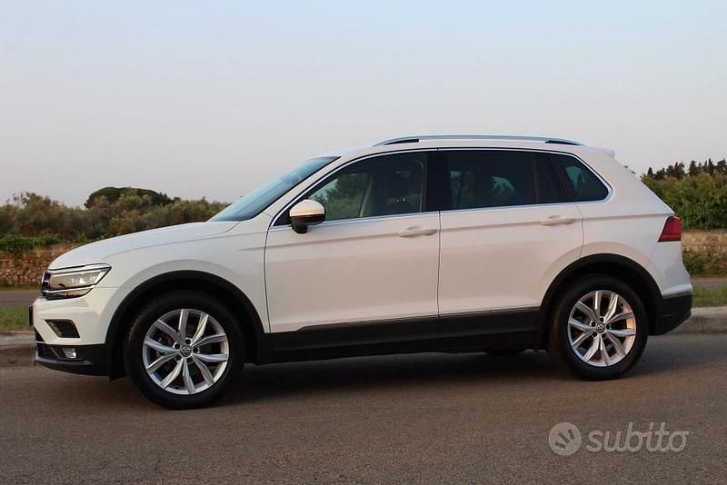 Usata VW Tiguan Advance 150 CV (110 kW) 2018 Bianco SUV
