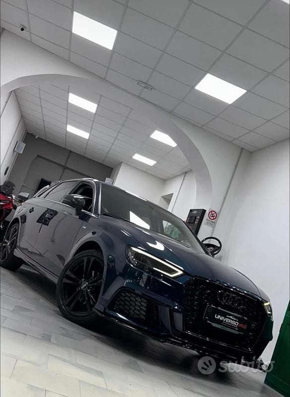 Usata Audi A3 S-Line 150 CV (110 kW) 2019 Blu Berlina
