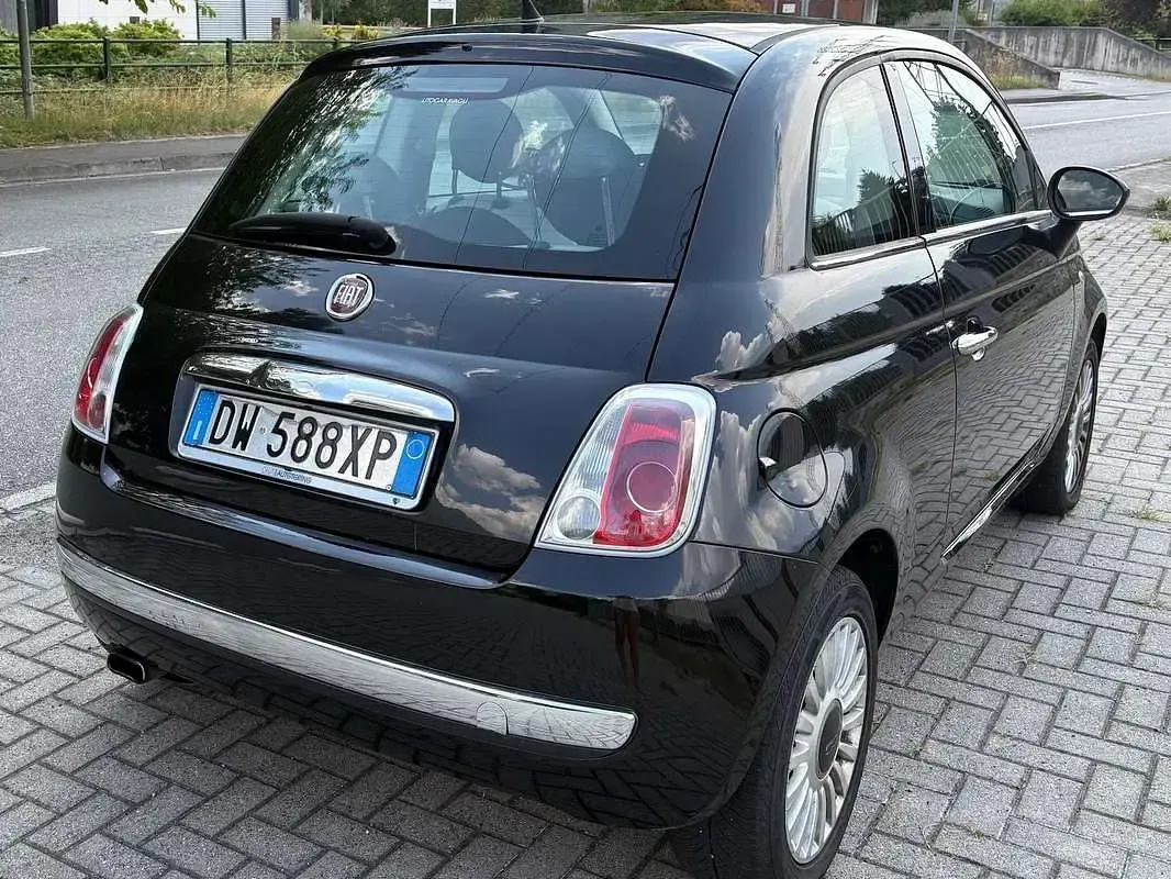 Usata Fiat 500 Lounge 75 CV (55 kW) 2009 Nero Cabrio