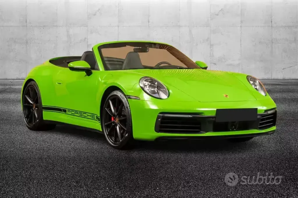 Usata Porsche 911 Carrera 4S Cabriolet 450 CV (330 kW) 2019 Verde Cabrio