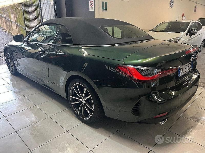Usata BMW 420 Sport Line 140 CV (102 kW) 2022 Verde Cabrio