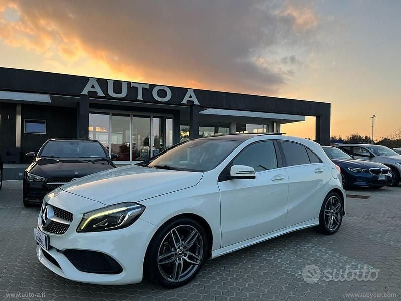 Usata Mercedes A200 Premium 136 CV (100 kW) 2017 Bianco Berlina