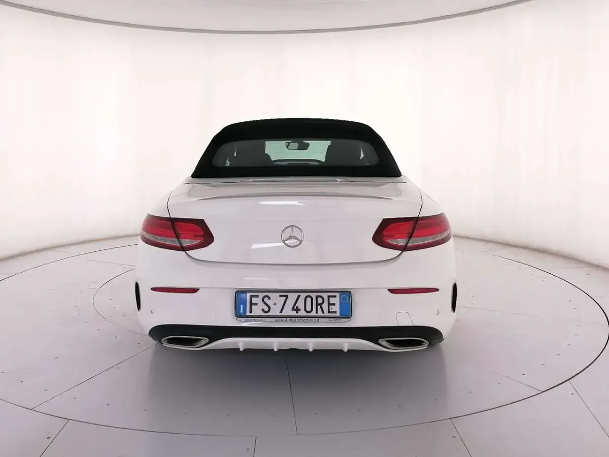 Usata Mercedes C200 Premium 160 CV (117 kW) 2018 Bianco Cabrio