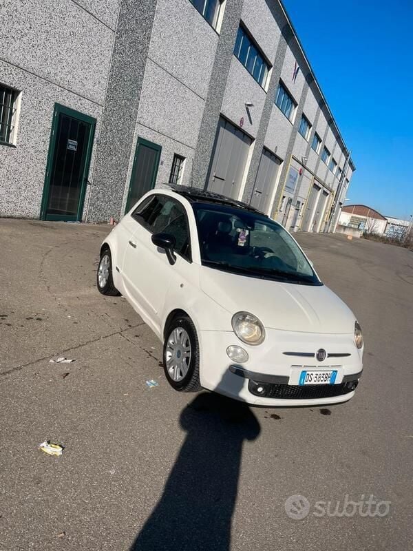 Usata Fiat 500 75 CV (55 kW) 2008 Bianco Utilitaria