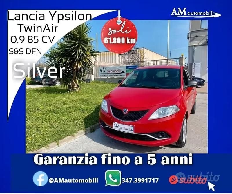 Usata Lancia Ypsilon Silver 85 CV (62 kW) 2016 Rosso Utilitaria